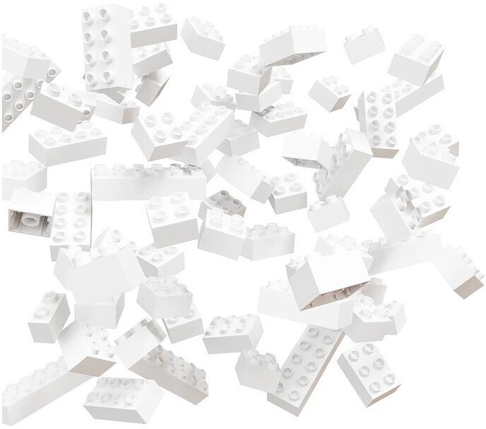 Klocki konstrukcyjne Hubelino białych 60 elementów 420602 (4250331420602) - obraz 2