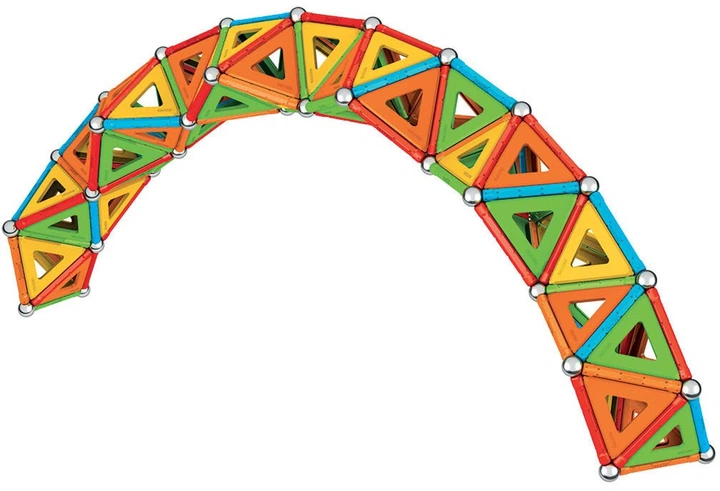 Магнітний конструктор Geomag Supercolor 388 елементів 8750193 (0871772001935) - зображення 4
