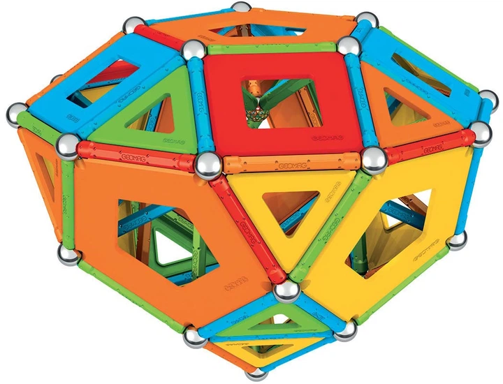 Магнітний конструктор Geomag Supercolor 388 елементів 8750193 (0871772001935) - зображення 5