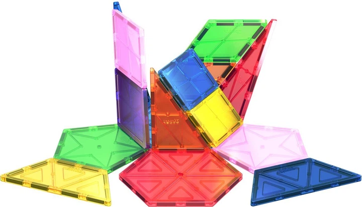 Klocki magnetyczne Picasso Tiles Geometria 16 elementów PT16 (0817338021979) - obraz 4