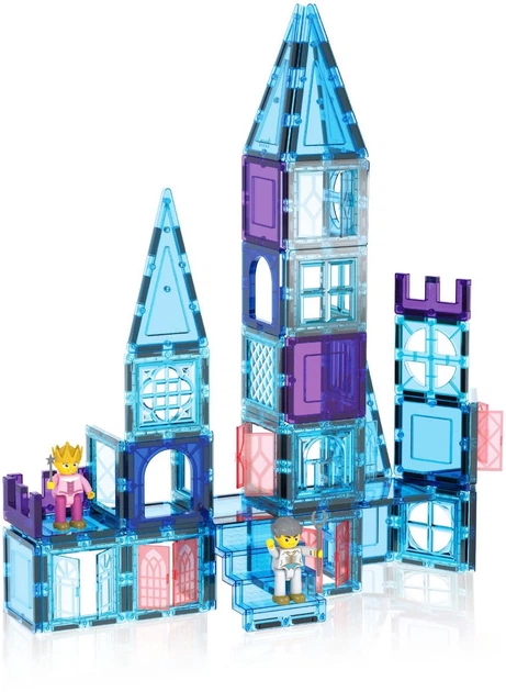 Klocki magnetyczne Picasso Tiles Motyw zimowy 72 elementy PT72 (0817338028152) - obraz 2