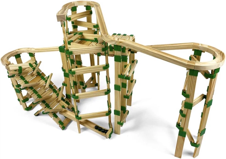 Набір дерев’яних кубиків Join Clips Expansion Marble Run 52 елементи 3599223 (7110933878959) - зображення 6