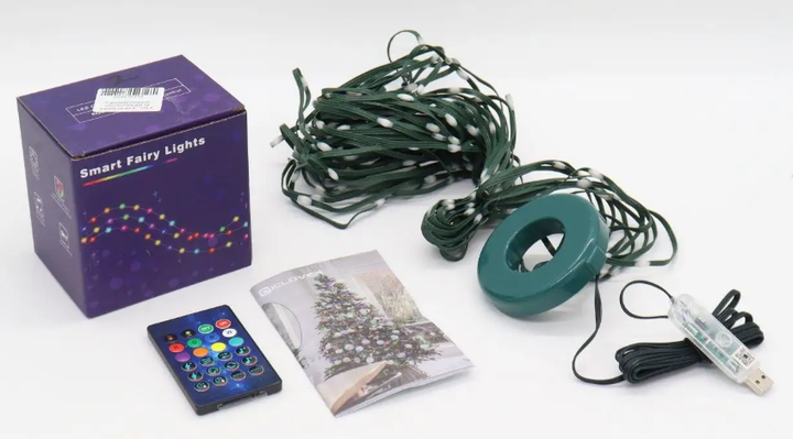Гірлянда LED RGB кінський хвіст 2 м 10 ниток кільце на ялинку USB (P000202) - Фото 3 Гірлянда LED RGB кінський хвіст 2 м 10 ниток кільце на ялинку USB (P000202) - зображення 3