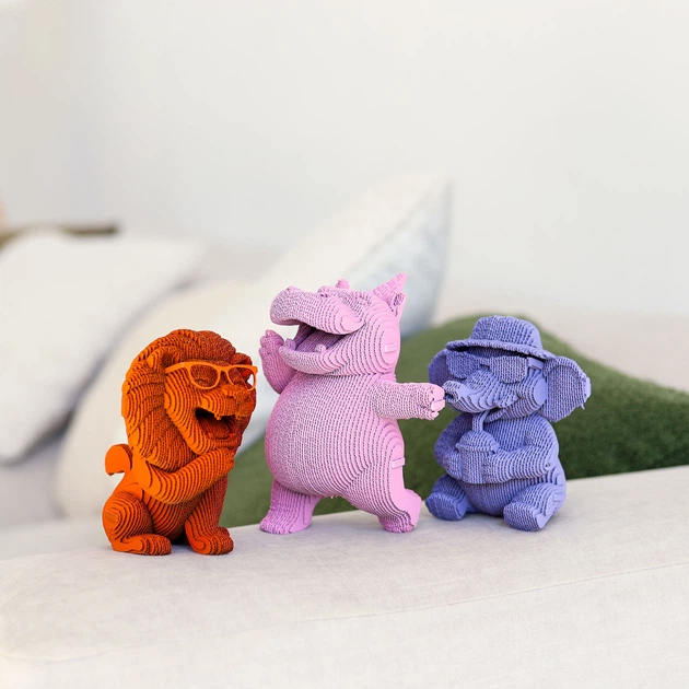 Картонный конструктор Cartonic 3D Puzzle Safari Trio 267 элементов