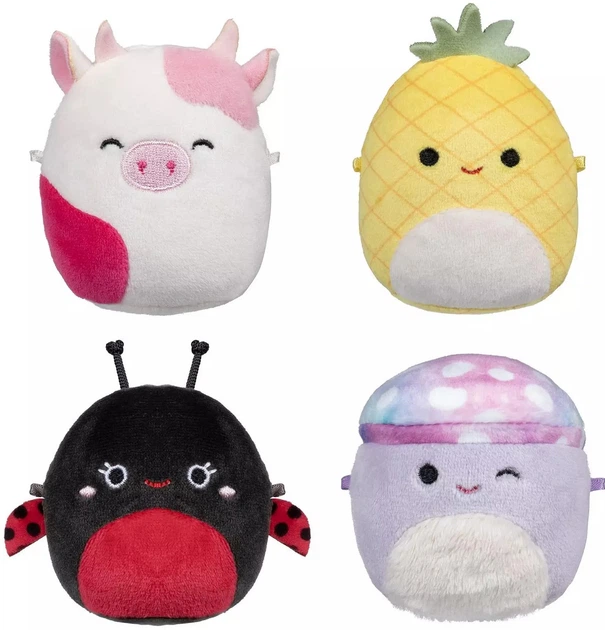 Набір м'яких іграшок Squishmallows Micromallows: Carl, Yollie, Javari, Tudor 15 см 4 шт 4530347 (191726764656) - зображення 2