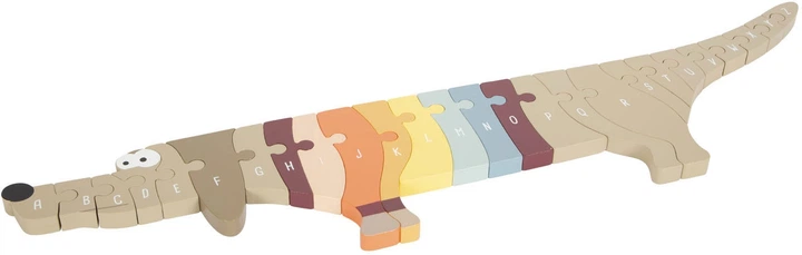 Пазл дерев'яний Small Foot Собака з літерами та формами 26 елементів 5410867 (4020972124135) - зображення 2