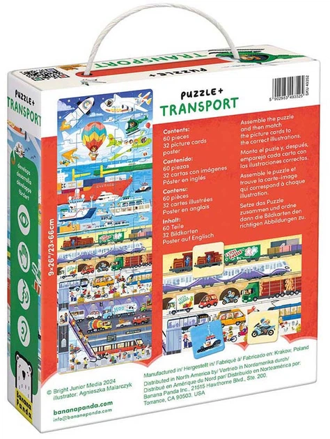 Пазл Banana Panda Транспорт 24 елементи 3695049 (5902983493525) - зображення 2