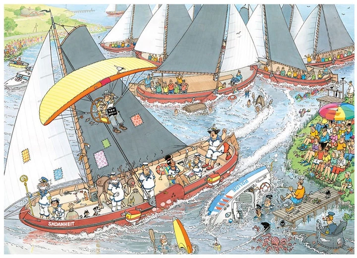 Puzzle Jan van Haasteren Jigsaw: Dutch Traditions 2 x 1000 elementów 2051537 (8710126013472) - obraz 2