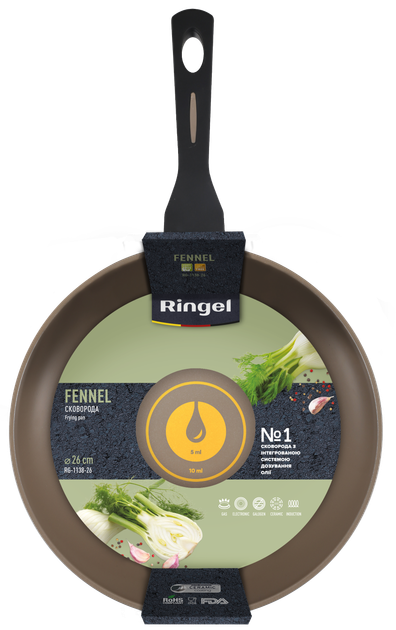 Сковорода глубокая Ringel Fennel 26 см (RG-1138-26) - изображение 4