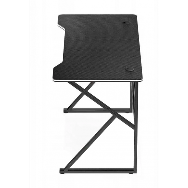 Стол компьютерный игровой лофт 120×60 см Bonro 276 черный (42400382) толщина металла 0,5 мм - изображение 4