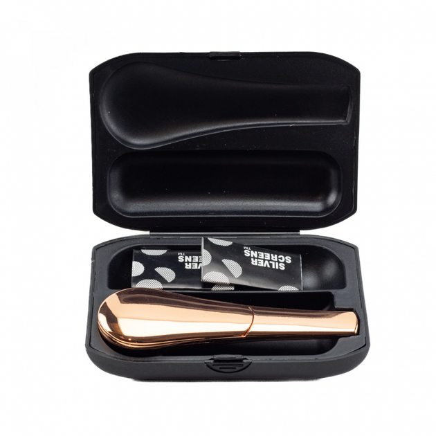 Металева трубка Journey Pipe Gold Case 100mm - Фото 3 Металева трубка Journey Pipe Gold Case 100mm - изображение 3