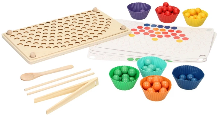 Ігровий набір Yunhe Beiweiqu Toys Веселкові кліпси-намистини 7895897 (8718012050952) - зображення 3