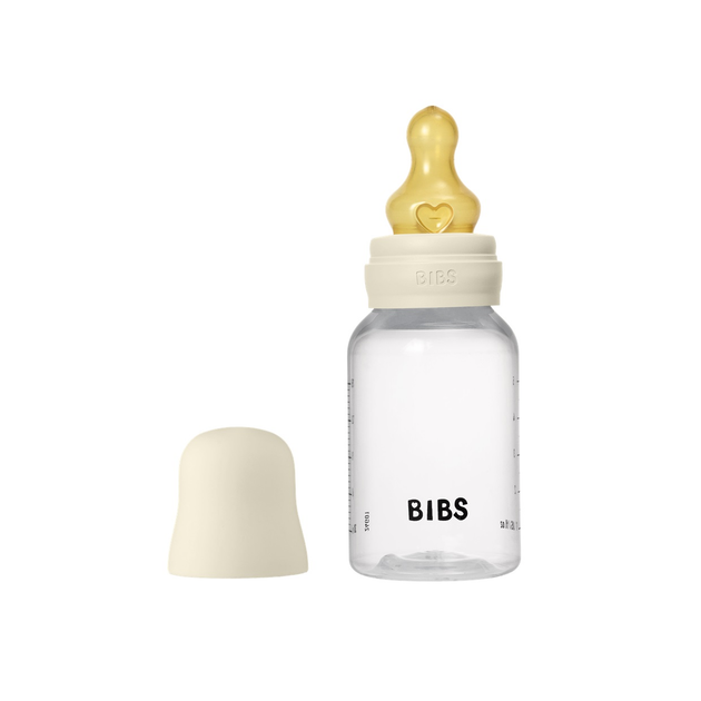 Детская пластиковая бутылочка BIBS Baby Bottle Round Latex 150 мл Slow Flow (медленный поток) Ivory - Фото 1 Детская пластиковая бутылочка BIBS Baby Bottle Round Latex 150 мл Slow Flow (медленный поток) Ivory - изображение 1