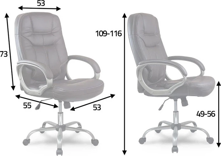 Офісне крісло Sofotel 335 Чорне (5902596153700) - зображення 3