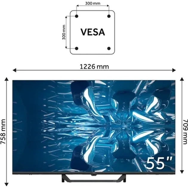Телевізор QLED HAIER H55S80FUX - Фото 8 Телевізор QLED HAIER H55S80FUX - изображение 8