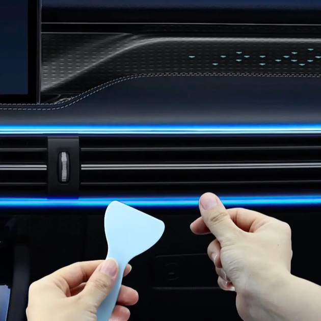 Лента неоновая светодиодная для подсветки салона машины автомобиля с работой от USB пультом управления 3 м (482262-Prob) Голубое свечение - Фото 2 Лента неоновая светодиодная для подсветки салона машины автомобиля с работой от USB пультом управления 3 м (482262-Prob) Голубое свечение - изображение 2