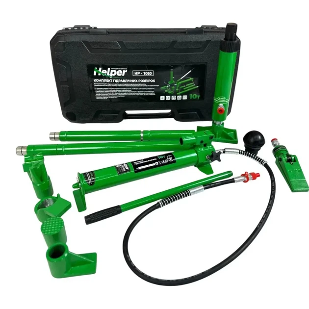 Комплект гидравлических распорок 10 т 120 мм Helper HP - 1060 растяжки для рихтовки кузова гидрорастяжки авто металлические растяжки для ремонта выравнивания и обслуживания автомобильного каркаса - изображение 4