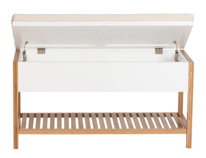 Szafka na buty Wenko FINJA bambusowa z siedziskiem (4008838308851) - obraz 2