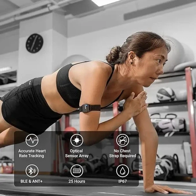 Наручний трекер пульсометр Coospo Armband Heart Rate Monitor HW706 - зображення 4