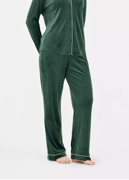 Плюшевые пижамные штаны Primark Soft Touch Boyfriend Pyjamas S для дома и сна Зеленый (8572) - Фото 2 Плюшевые пижамные штаны Primark Soft Touch Boyfriend Pyjamas S для дома и сна Зеленый (8572) - изображение 2