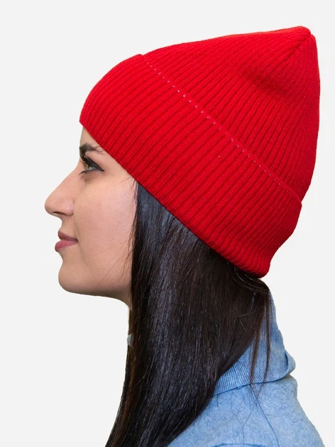Шапка жіноча ЖШР-024-03 Лео One Size Red (ROZ6400128845) - Фото 3 Шапка жіноча ЖШР-024-03 Лео One Size Red (ROZ6400128845) - изображение 3