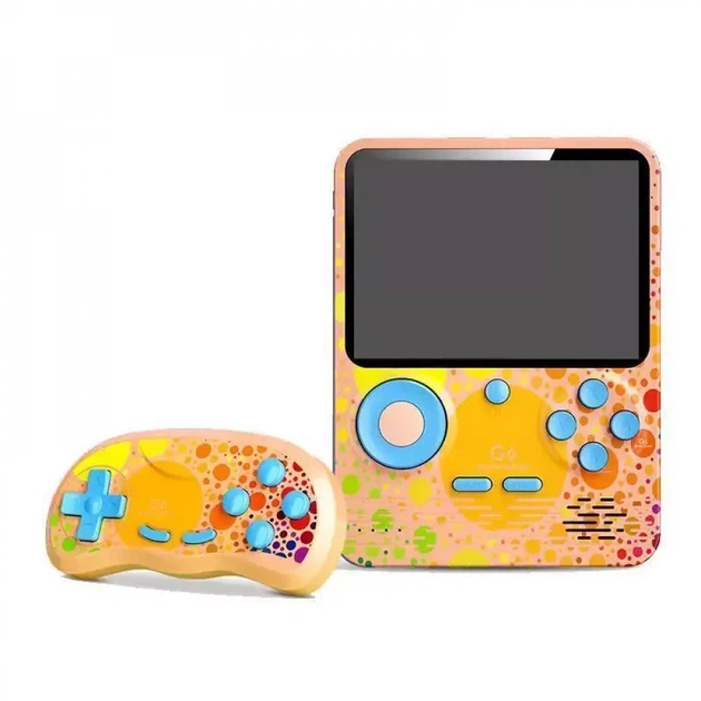 Портативная игровая консоль G6 3.5 дюйма 6000mAh Pink - Фото 4 Портативная игровая консоль G6 3.5 дюйма 6000mAh Pink - изображение 4
