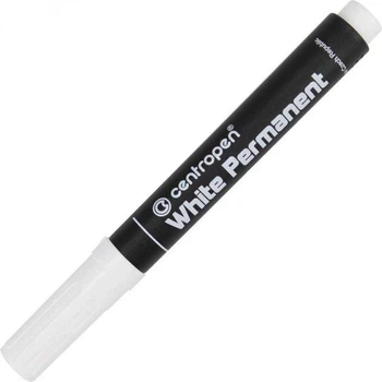 Маркер Centropen Permanent White 8586 2.5 мм белый - Фото 2 Маркер Centropen Permanent White 8586 2.5 мм белый - изображение 2