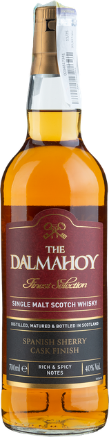 Виски Dalmahoy Sherry Cask Finish 40% 0.7 л (5010327930183) - Фото 1 Виски Dalmahoy Sherry Cask Finish 40% 0.7 л (5010327930183) - изображение 1