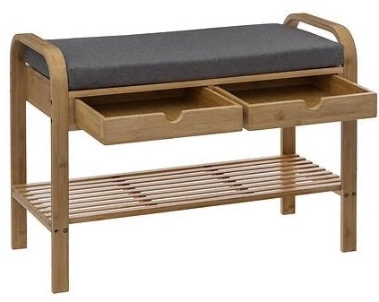 Szafka na buty 5five Simply Smart ZEN bambusowa z siedziskiem 74 x 34 x 55 cm (3560231628963) - obraz 3