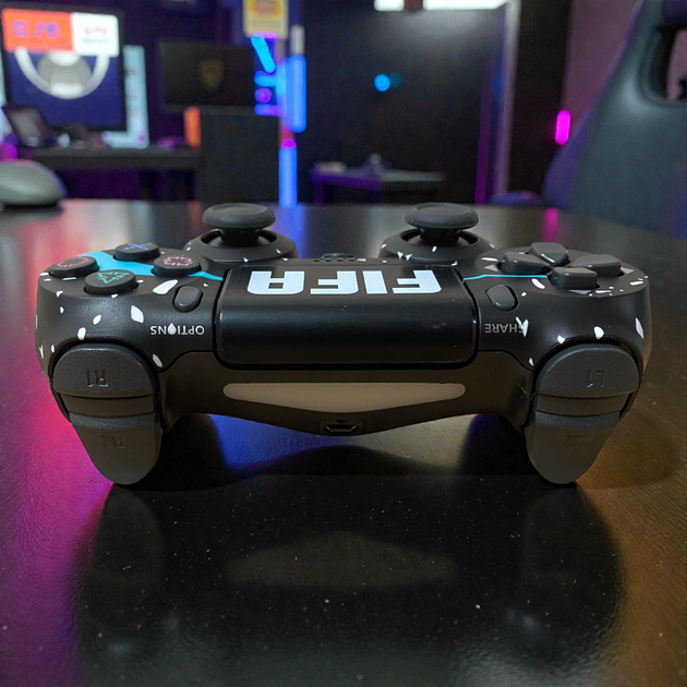 Беспроводной джойстик для PS4 с принтом FIFA Черный игровой геймпад Bluetooth джойстик Dual Shock PS4 - изображение 3