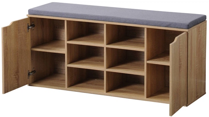 Szafka na buty Kesper z siedziskiem 103 x 30.5 x 48 cm Natural (4000270926099) - obraz 2