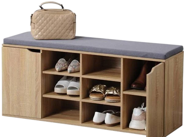 Szafka na buty Kesper z siedziskiem 103 x 30.5 x 48 cm Natural (4000270926099) - obraz 3