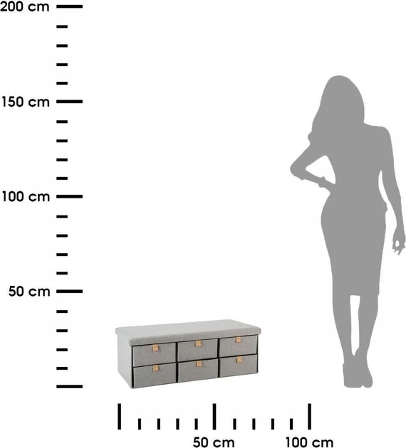 Szafka na buty Atmosphera z siedziskiem 2 w 1 (3560238337066) - obraz 4