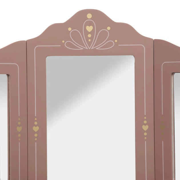 Toaletka dla dziewczynki Atmosphera SISSI z lusterkiem i taboretem (3560231528171) - obraz 3