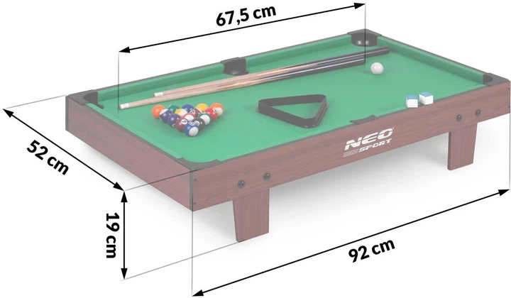 Ігровий стіл у більярд Neo Sport 92x52x19 см NS-806 (5903890605889) - зображення 8
