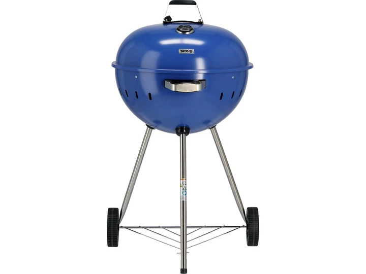Grill węglowy YATO YG-20302 okrągły 54 cm Niebieski (5906083117206) - obraz 3