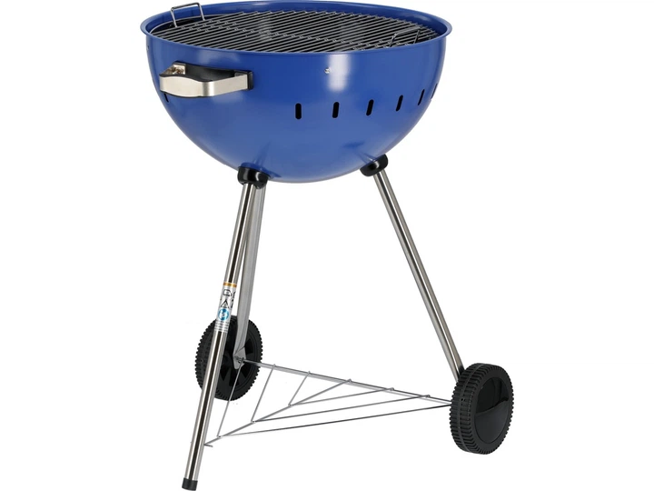 Grill węglowy YATO YG-20302 okrągły 54 cm Niebieski (5906083117206) - obraz 6