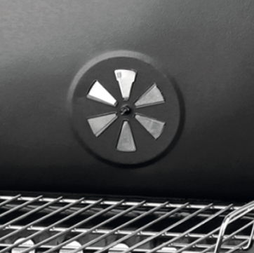 Grill węglowy Lund 99905 z pokrywą i regulacją rusztu 45 x 40 cm (5906083093241) - obraz 13