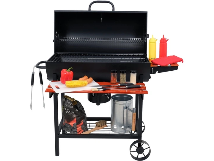 Grill węglowy Lund 99908 z pokrywą 71 x 34.5 cm (5906083093272) - obraz 5