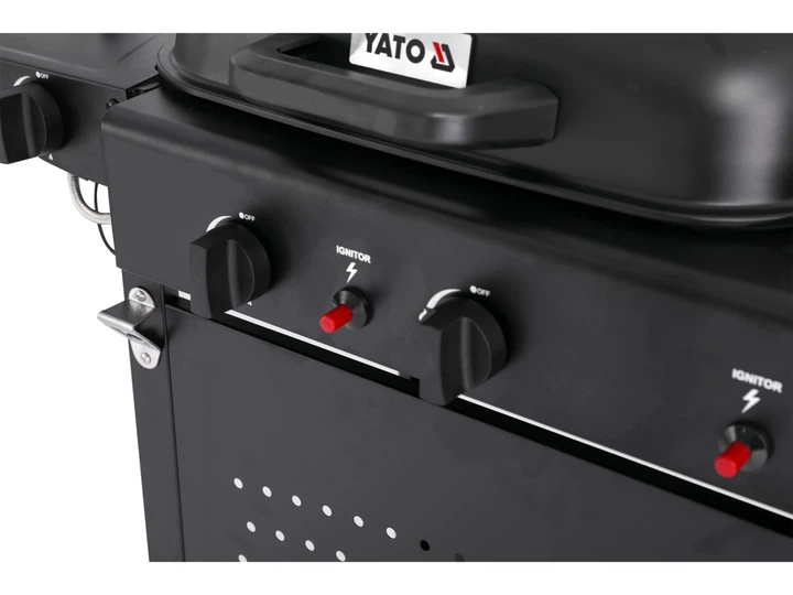 Gazowy grill YATO YG-20008 ASAHI 2 + 2 (5906083105951) - obraz 12