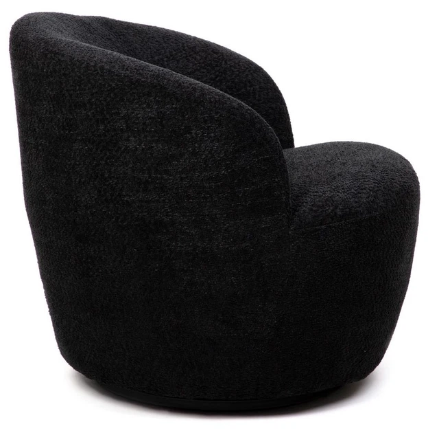 Крісло HOMLA SVINGEN поворотне 65.5 x 77 x 69 см Чорне (5904183871400) - зображення 3