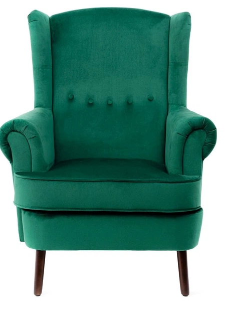 Крісло HOMLA FOSSBY 86 x 85 x 108 см Зелене (5904183844817) - зображення 2