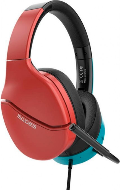 Słuchawki Sades Spower Blue-Red (6974828470106) - obraz 5