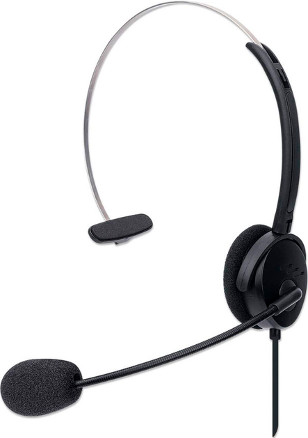 Навушники Manhattan 179867 On-Ear Mono Black (MANHATTAN_179867) - зображення 3