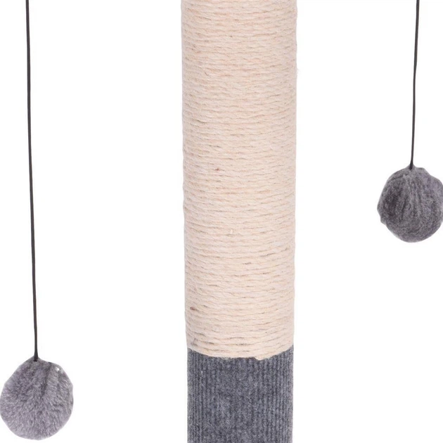 Drapak dla kota Pets Collection z pomponikami 60 cm (8719987387807) - obraz 2