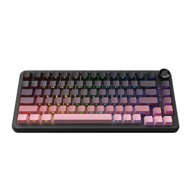 Клавіатура Ajazz AK820 Max Plus Gift Switch Side Printed Blackberry Pink - зображення 2