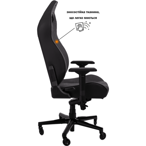 Геймерское кресло GT Racer X-8009 Fabric Dark Gray/Black XL - изображение 4