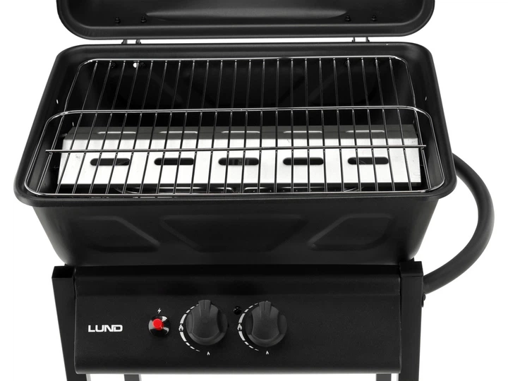Gazowy grill Lund 99657 BAVEN 2 palniki Czarny (5906083106101) - obraz 6