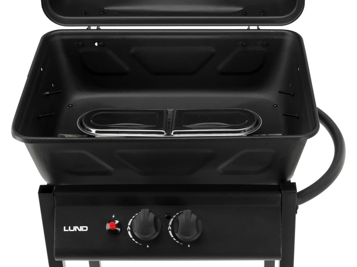 Gazowy grill Lund 99657 BAVEN 2 palniki Czarny (5906083106101) - obraz 8