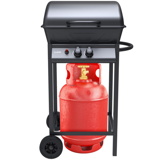 Gazowy grill Lund 99657 BAVEN 2 palniki Czarny (5906083106101) - obraz 10